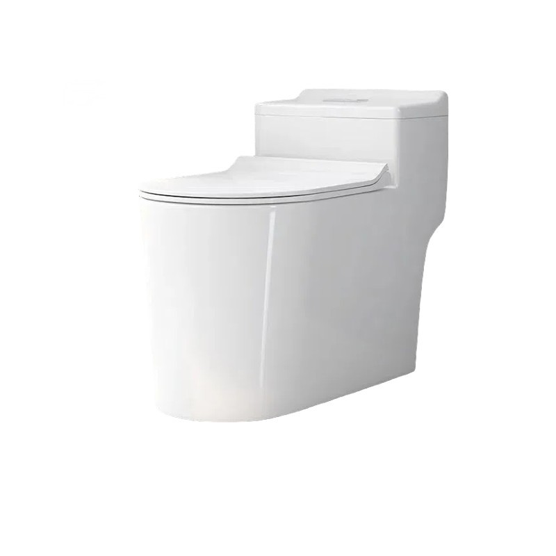 Small-sized simple toilet, household flush toilet, siphonic hotel engineering toilet, anti-odor and silent ceramic toilet Item Picture