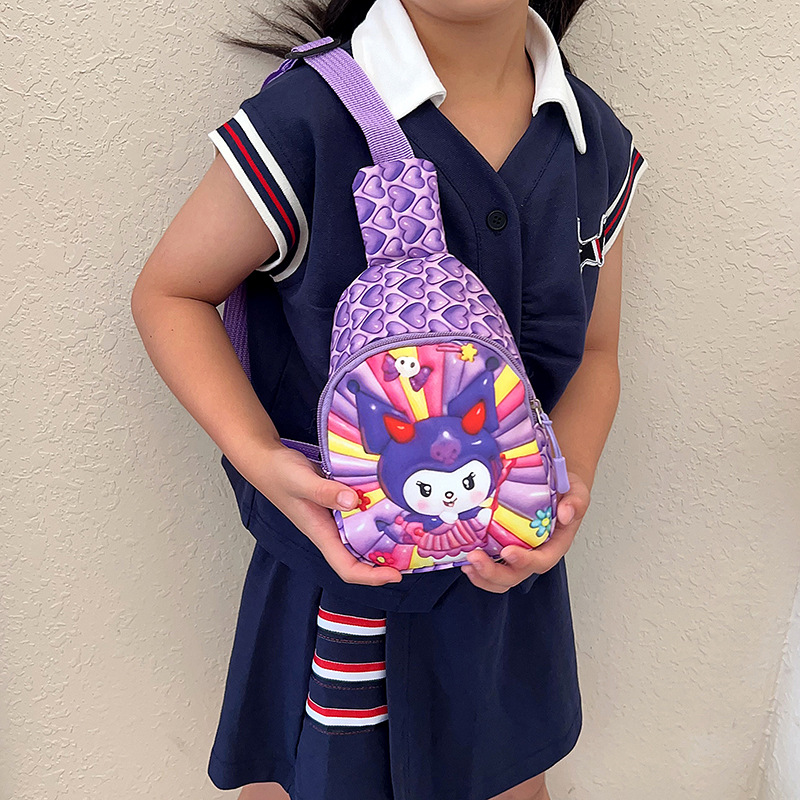 Wholesale of trendy children's bags, trendy chest bags, new Korean version summer girls' coin purse, single-shoulder bag, men's casual crossbody bag details Picture