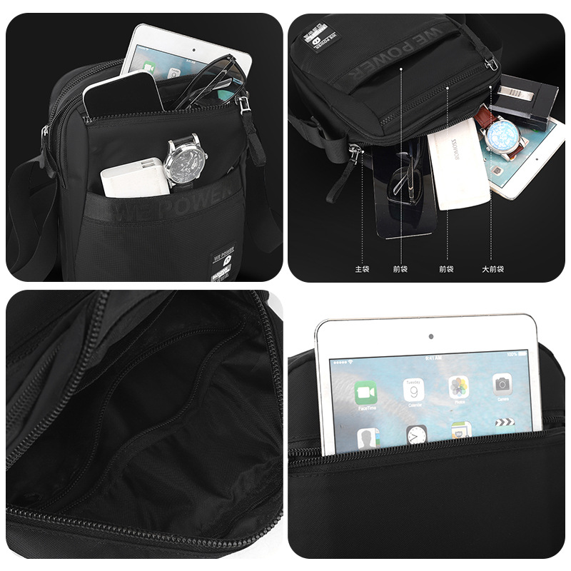 WEPOWER's new personalized, trendy and fashionable single-shoulder crossbody bag for men's casual, lightweight outdoor travel and business Application Scenario