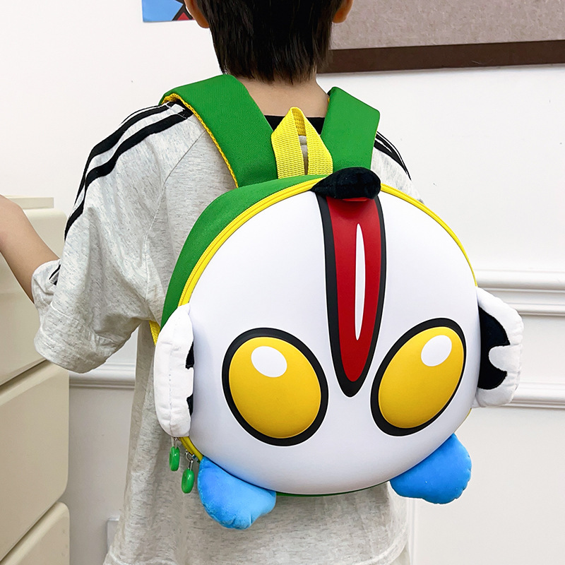 Kindergarten schoolbag for 2-3-5 years old, cartoon-printed ultra-light backpack, cool hard shell bag, boys' small class play backpack 6 Specification drawing