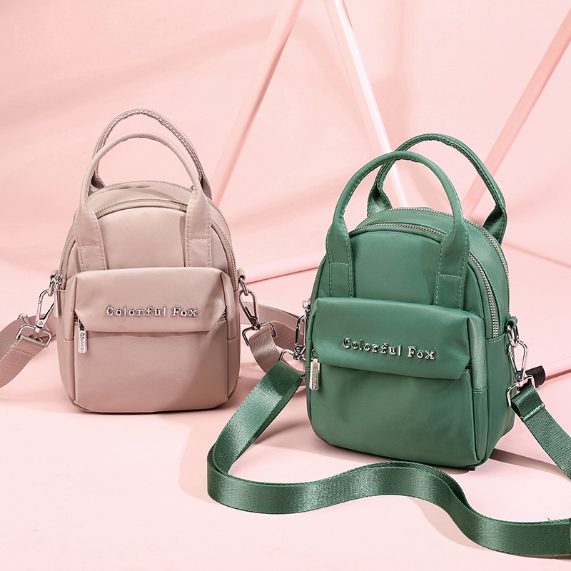 Colorful Fox's new women's fashion trend single-shoulder bag, multi-layer mobile phone coin purse, water-resistant small bag Specification drawing