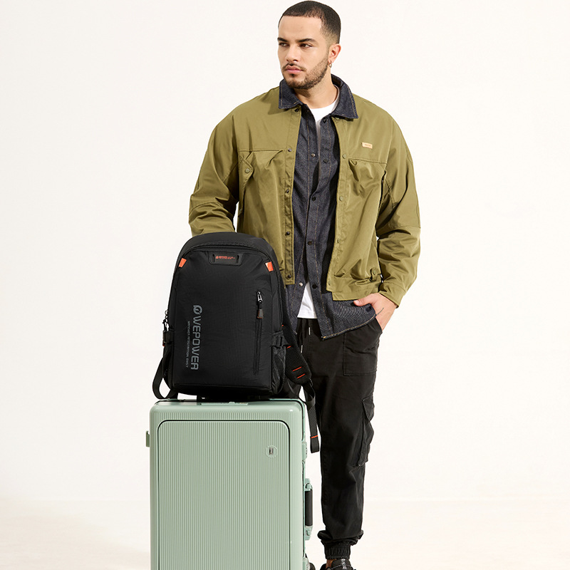 WEPOWER's new backpack for men, large-capacity schoolbag for junior and senior high school students, outdoor sports, computer and casual backpack Specification drawing