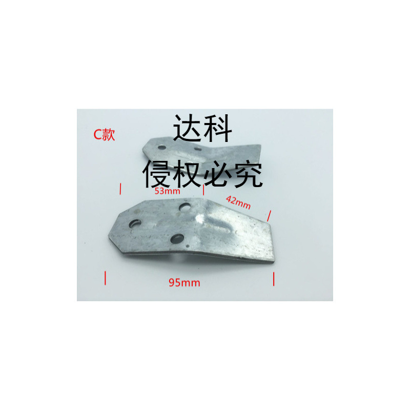 Urinal hook, urinal hook, ceramic urinal hanging piece, wall-mounted toilet hanging piece accessory Specification drawing