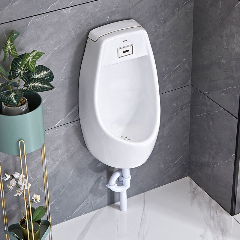 Ceramic urinal, toilet bowl, wall-mounted bathroom, household toilet urinal, sensor, fully automatic floor-standing urinal full figure