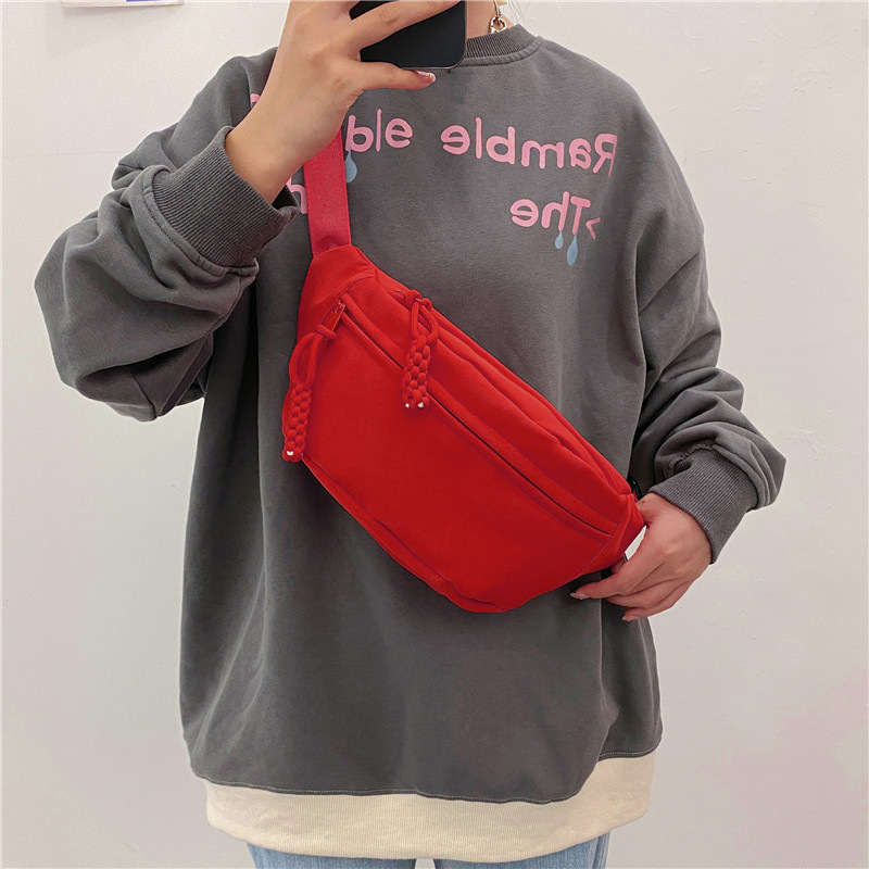 Korean InS-style large-capacity single-shoulder bag, simple and versatile schoolgirl style, dumpling bag, teenage student crossbody bag details Picture