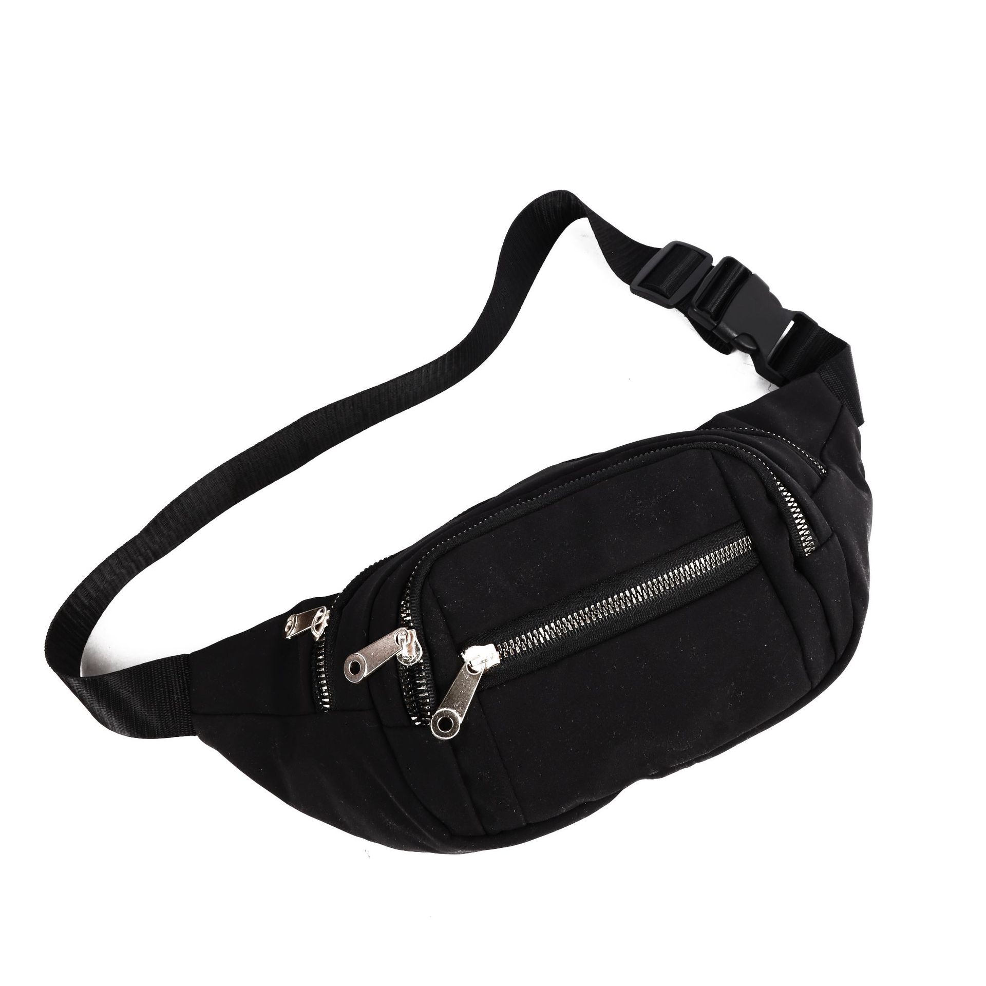 waist pack: Student waist bag, chest bag, sports crossbody waist bag, Female bag: Large-capacity single-shoulder waist bag Item Picture