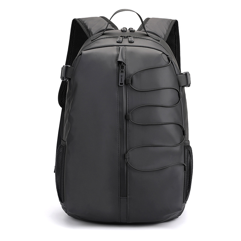 New men's large-capacity backpack, fashionable and simple business computer bag, casual college student travel schoolbag Item Picture