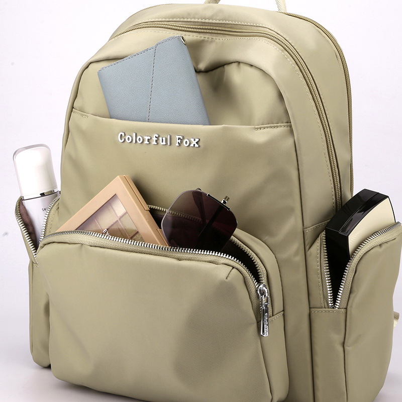 Colorful Fox's new backpacks are made of water-resistant nylon fabric for women and large capacity for men's travel and students Application Scenario