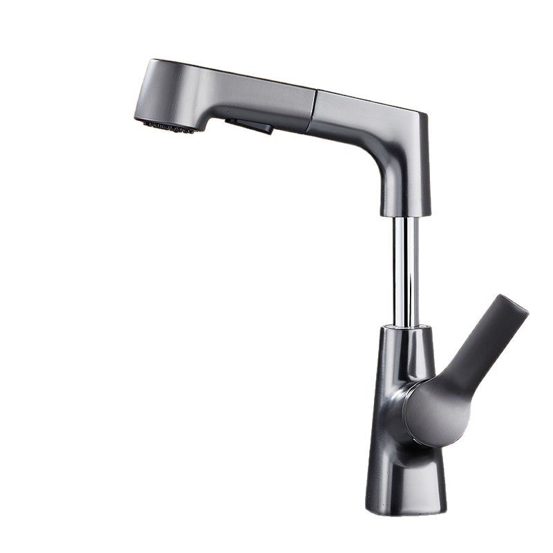 Pull-out and lift-up washbasin faucet for household multi-functional bathroom washbasin, cold and hot dual-purpose faucet Item Picture