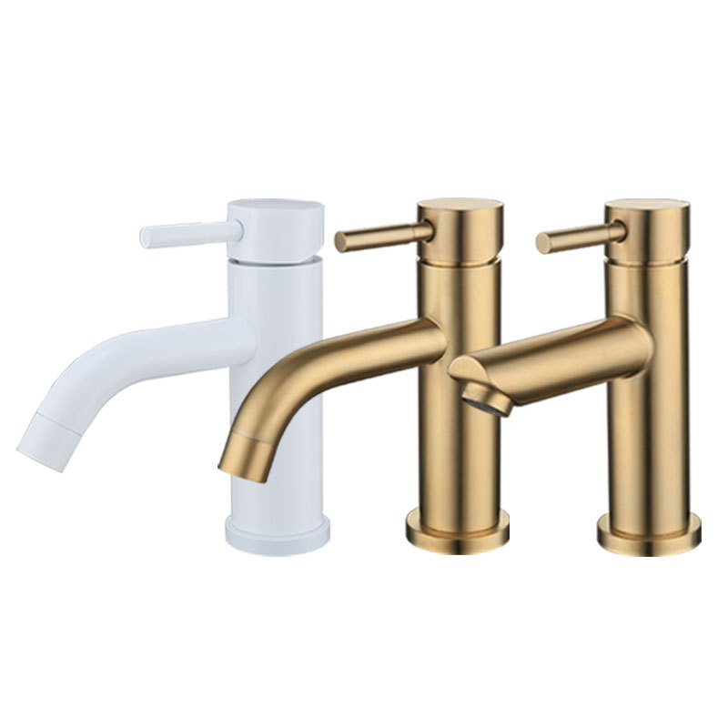 White hot and cold bathroom basin, washbasin, washbasin, countertop basin, washbasin, single-hole faucet Item Picture
