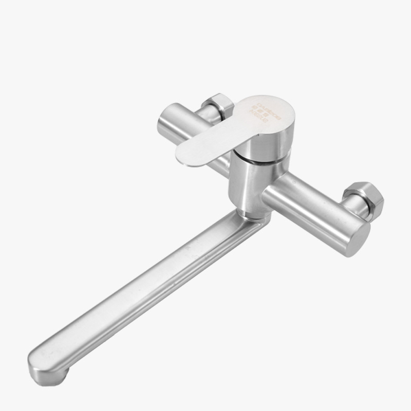 Cross-border Russian kitchen balcony wall-mounted concealed mixing valve with extended handle horizontal pipe water outlet shower faucet Item Picture