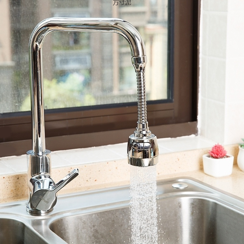 Kitchen faucet splash-proof head, kitchen shower head pressure-increasing and lengthening filter nozzle, universal water-saving factory cross-border wholesale full figure