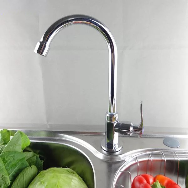 Kitchen faucet, universal folding single-tube sink, water purifier, balcony stainless steel single-cooling faucet details Picture
