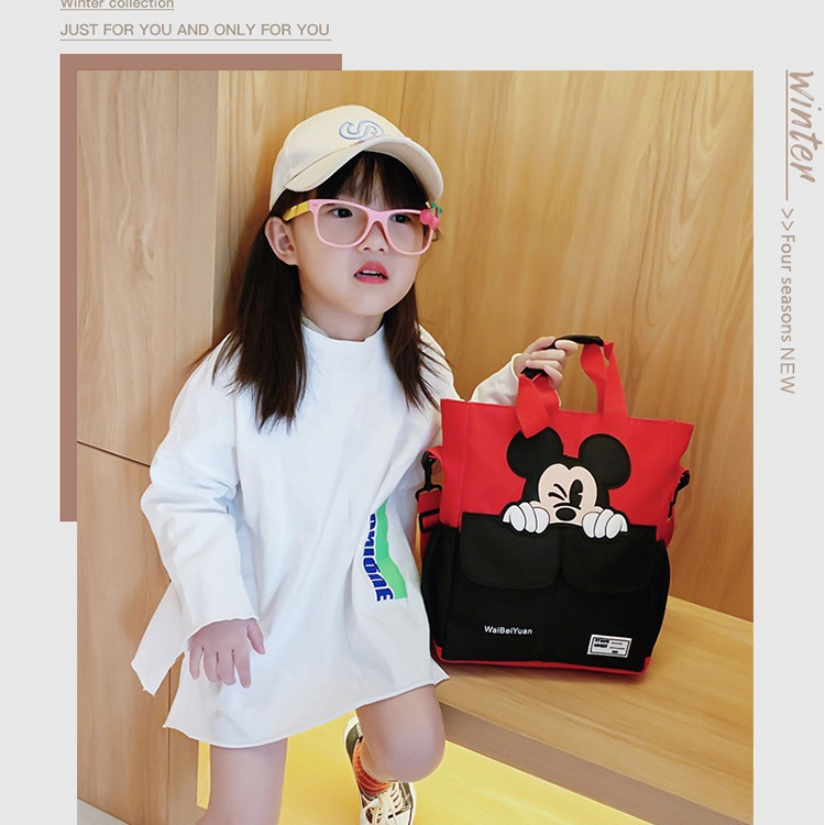 2024 New Oxford Children's Tutorial Bag, cartoon tote bag for primary school students, large capacity single-shoulder crossbody bag wholesale bag Application Scenario