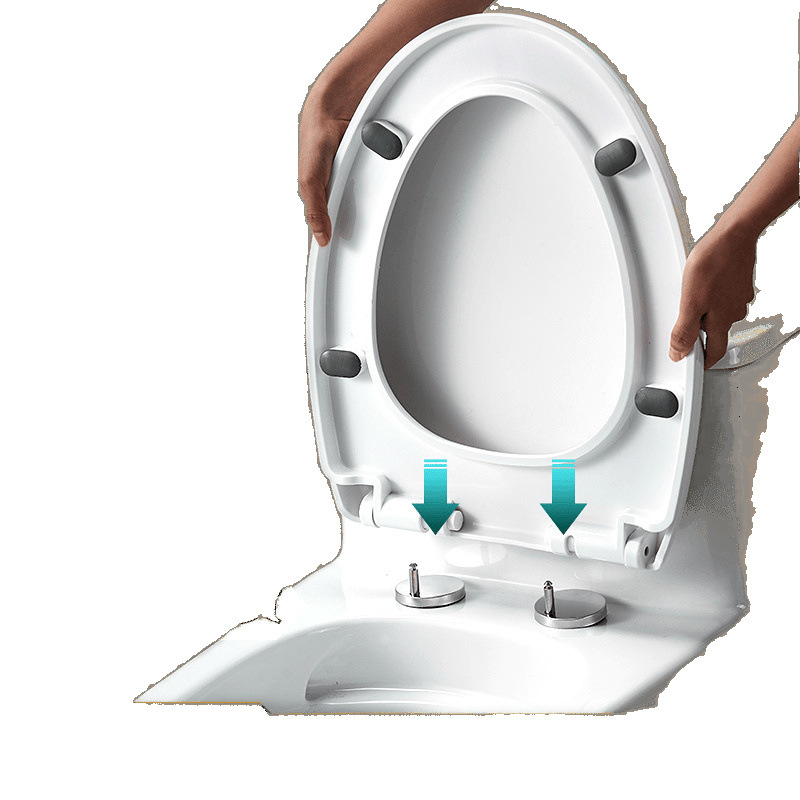 Wholesale of universal slow-lowering household thickened and durable old-fashioned UVO extra-thick toilet seat cover accessories Item Picture