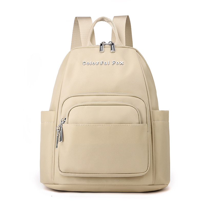 Colorful Fox's new Korean-style backpack for women is a fashionable and trendy multi-layered backpack with a large capacity for travel Item Picture