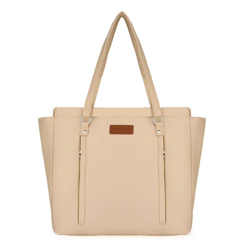Mummy Bag 2025 New Style, fashionable solid color, lightweight storage, water-repellent, large capacity single-shoulder bag, tote bag, handbag Item Picture