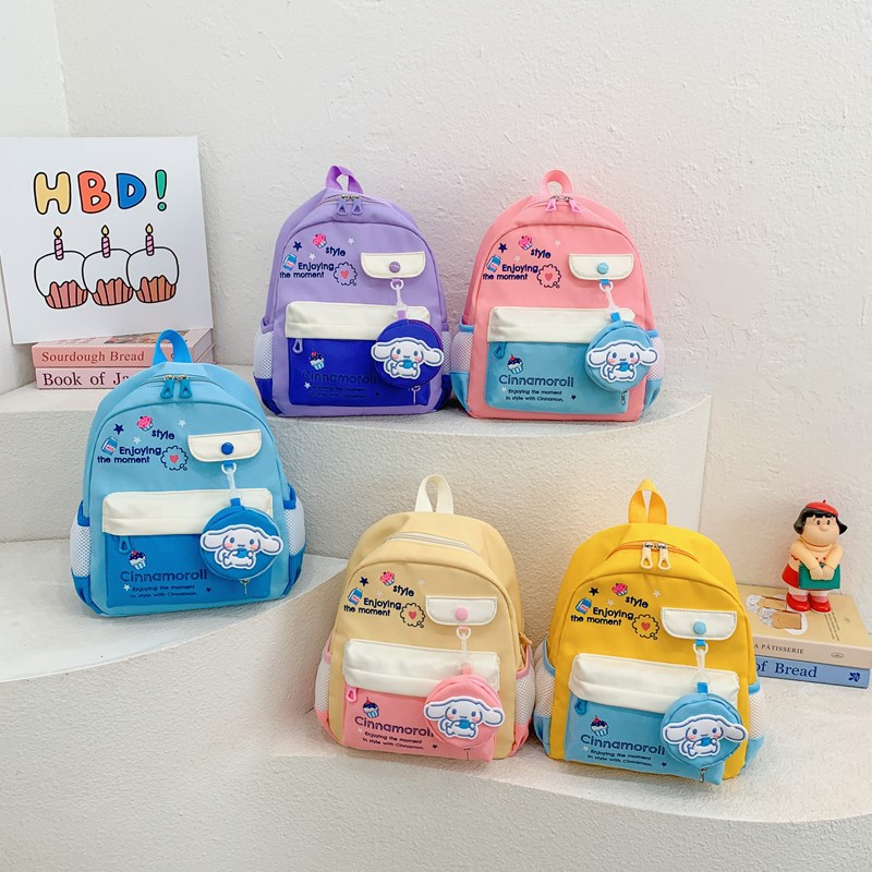 2025 Spring Children's Backpack: Fashionable and casual, cartoon and cute backpack for Girls' kindergarten Outing full figure