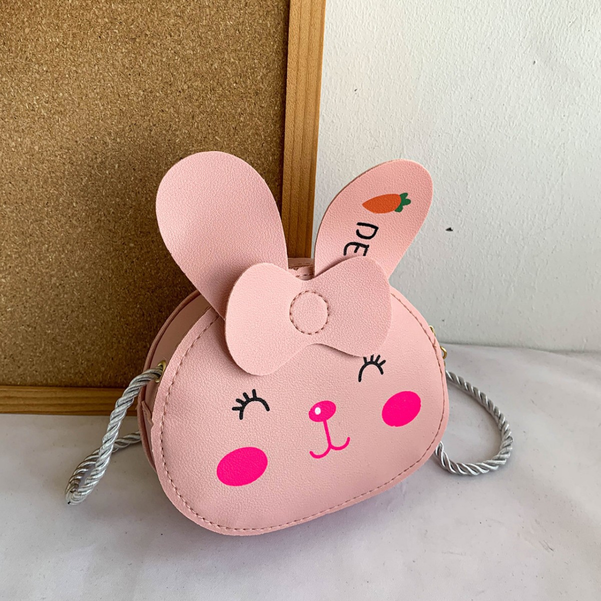 Children's crossbody bag, baby fashion girl bag, princess cute little bag, single-shoulder bag, cartoon small backpack, coin purse details Picture
