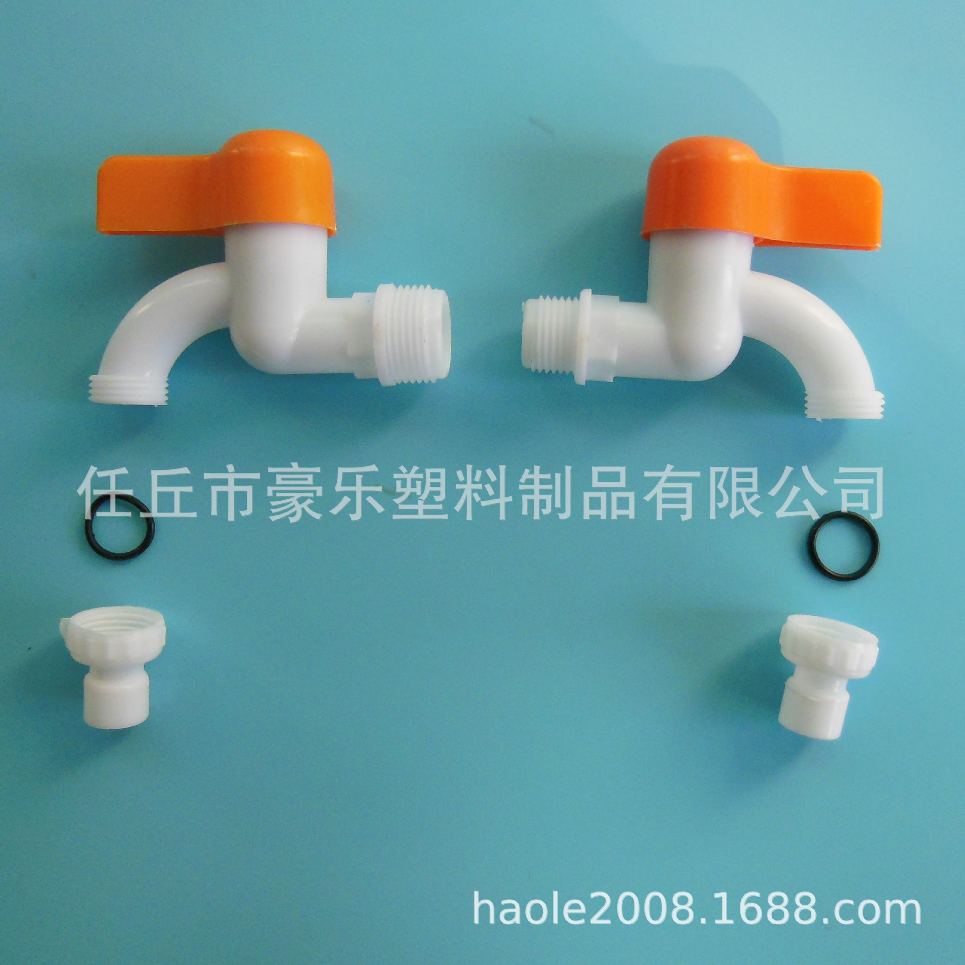 Plastic quick-opening faucet, orange handle, plastic faucet, orange handle, quick-opening faucet, 4/6 plastic faucet details Picture