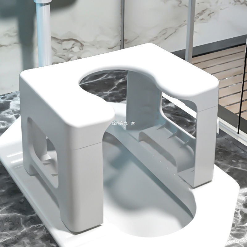 Pregnant women's toilet, elderly people's toilet chair, children's squat toilet chair, squat to seat toilet chair, simple plastic, anti-slip and thickened details Picture