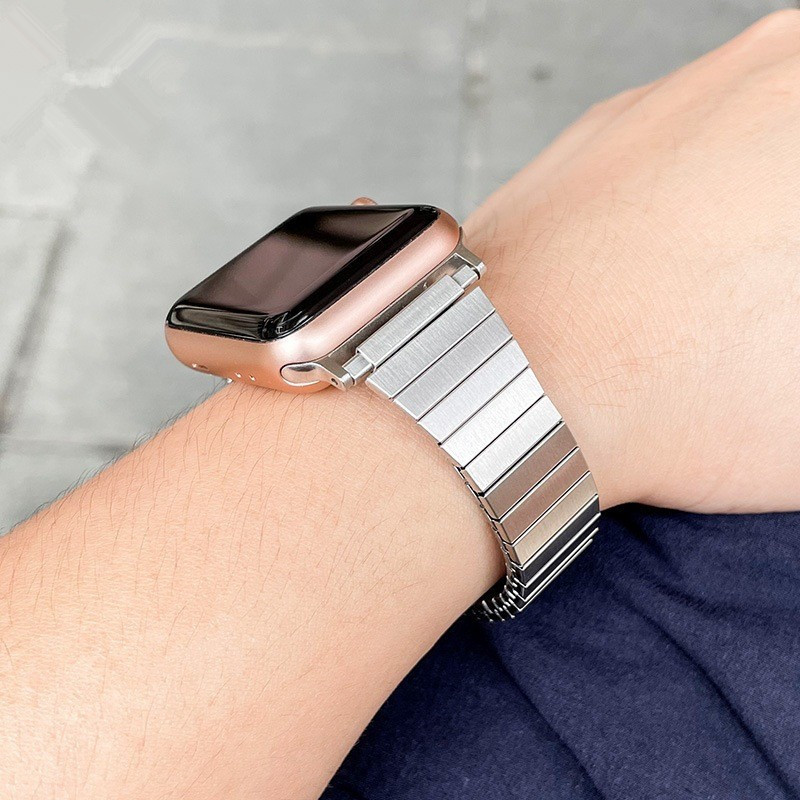 Suitable for Apple S10 strap, iWatch9se8 stainless steel small waist, metal elastic single-loop bracelet, 42mm, female Specification drawing
