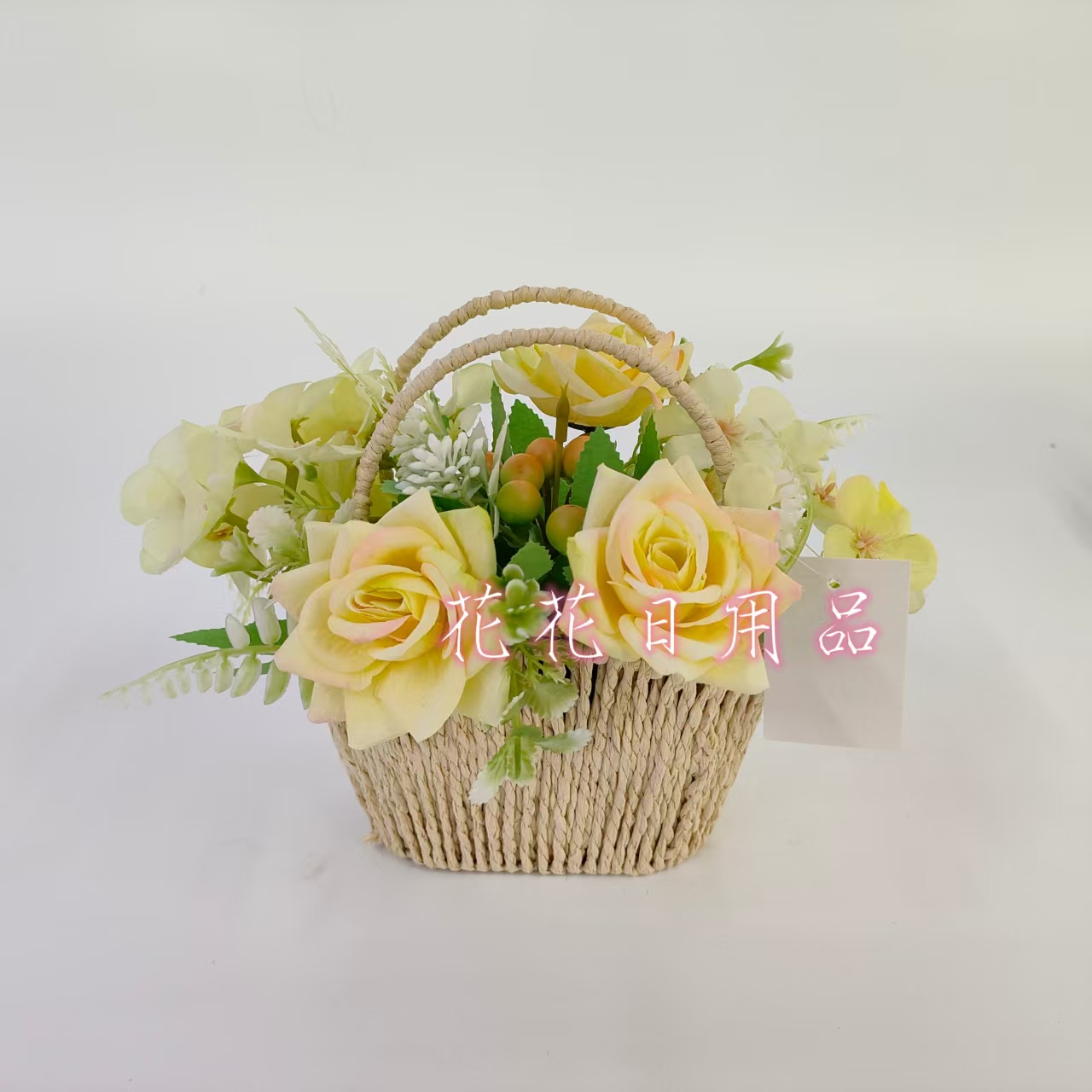 Artificial flowers, fake flowers, bonsai, woven pot corners, rose ornaments and decorative items Item Picture