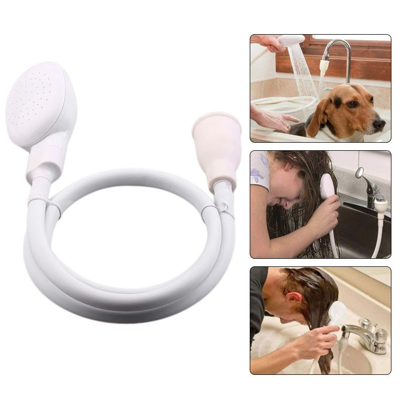 Simple quick-connect faucet, shower head, bathing shower head, household pet, children's hair washing, rain shower head full figure