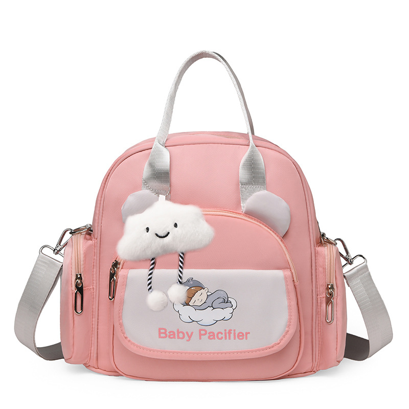Cartoon lightweight outdoor mommy bag, hand-held backpack, multi-functional outdoor single-shoulder casual and versatile crossbody bag Specification drawing