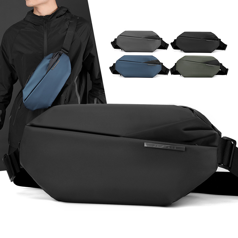 WEPOWER's new men's chest bag, casual and fashionable crossbody bag, motorcycle backpack, cycling waist bag and sports single-shoulder bag full figure