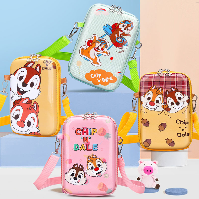 Children's mobile phone bags, cartoon Mickey Ni single-shoulder bags, cute and trendy bags for boys and girls, 2021 new style crossbody bags wholesale full figure
