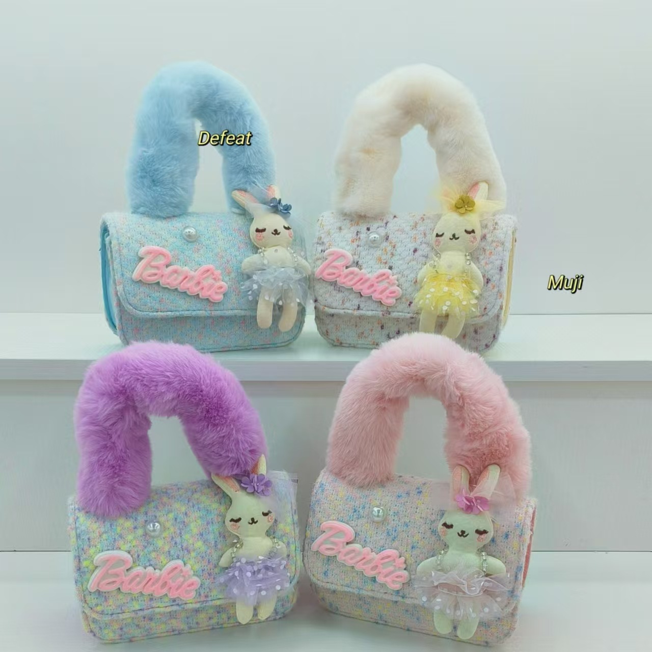 Cute rabbit plush handbag, princess bag, shoulder bag, crossbody bag, little girl coin purse, accessory bag for girls Application Scenario