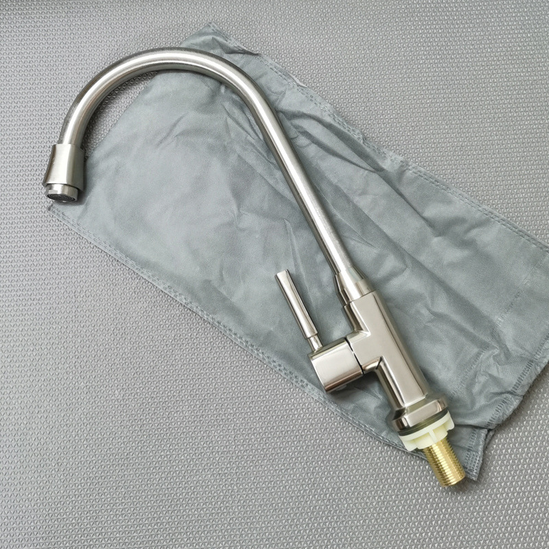 Export 304 stainless steel surface, brass valve core, single cooling faucet, washbasin, countertop basin, kitchen sink faucet details Picture