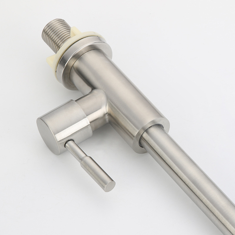 The factory supplies 304 stainless steel single-cooling kitchen faucets and vertical rotating sink faucets Specification drawing