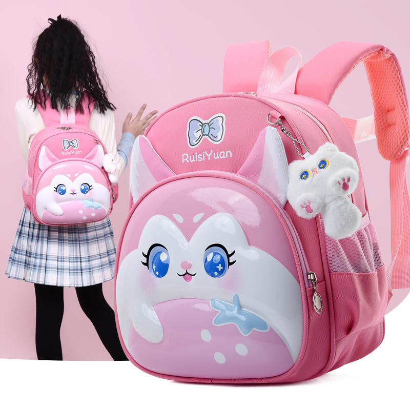 Children's schoolbags, hard-shell schoolbags for small and middle classes in kindergartens, cartoon backpacks for boys and girls aged 3-6, and backpacks for preschool classes Specification drawing