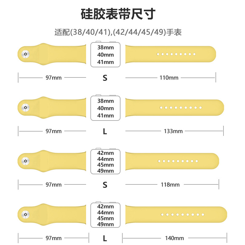 Suitable for classic single-color silicone wristbands of Apple, iwatch wristbands, and AppleWatch sports wristbands Application Scenario