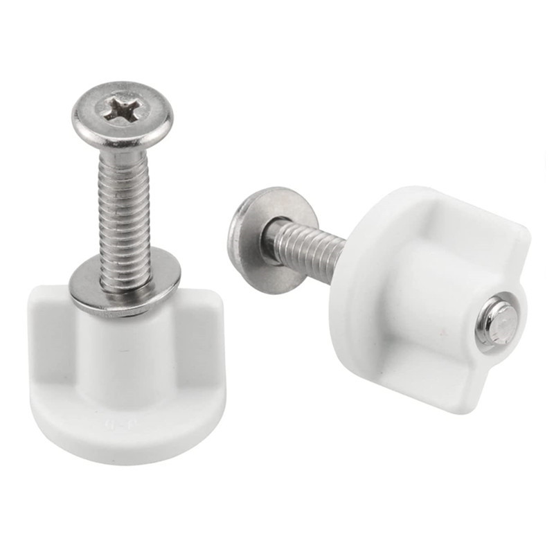 Loosen the screws of the toilet seat cover, install the top nut, screw, hinge bolt of the toilet seat fixing device, 304 details Picture