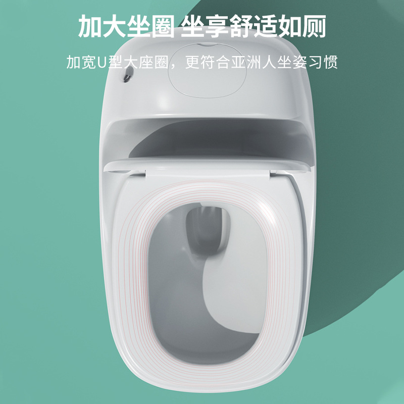 Siphonic high-force toilet, anti-odor and anti-splash ordinary toilet, Chaozhou flush toilet, silent and waterproof sitting toilet Application Scenario