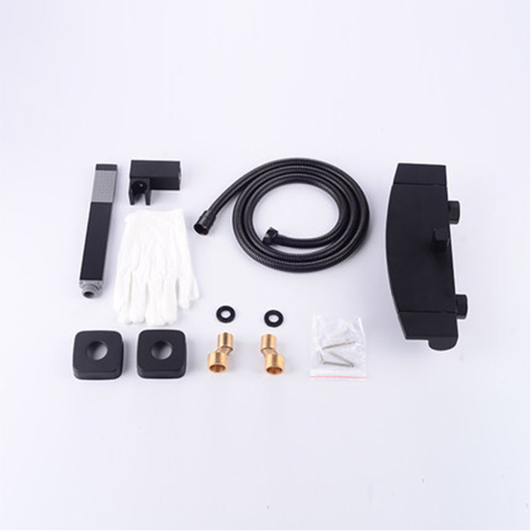 Waterfall-style bathtub faucet wall-mounted, hot and cold shower head set into wall-mounted bathtub faucet Item Picture