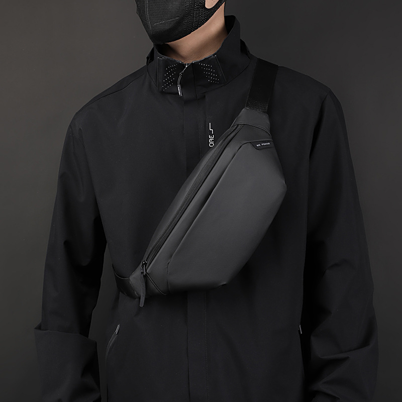 WEPOWER's new fashionable chest bag, casual outdoor sports single-shoulder bag, daily light and water-resistant crossbody bag details Picture