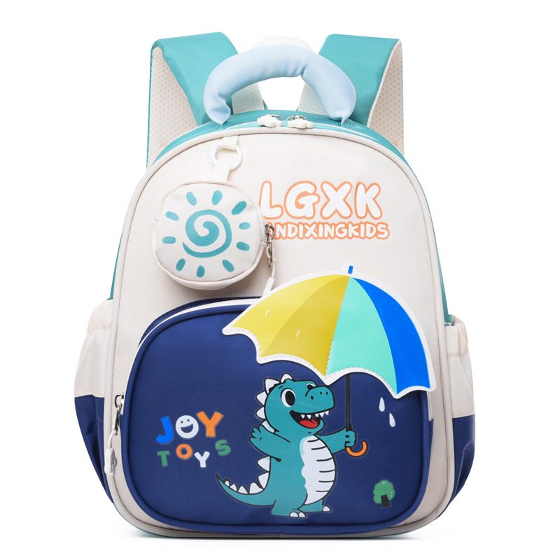 New cross-border kindergarten student schoolbag, cute cartoon backpack for boys and girls, trendy carry for children aged 2 to 5 Item Picture