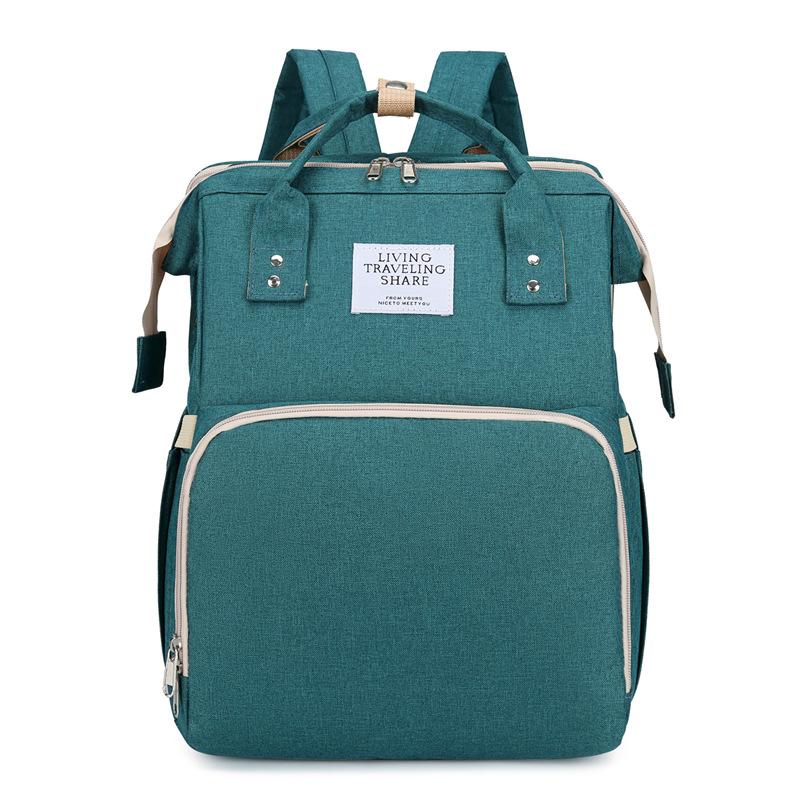 New folding baby bed, mommy bag, mother and baby bag, large-capacity, multi-purpose, lightweight travel bag for going out, and milk bag Specification drawing
