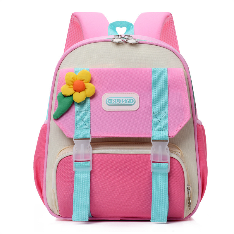 The trend of children's cartoon boy backpacks, kindergarten school bags, girls' middle and senior classes Korean version lightweight, breathable and weight-reducing backpacks Item Picture
