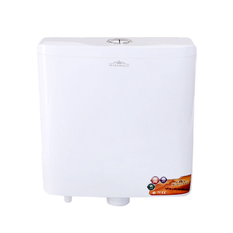 Modern and simple squat toilet water tank, double-button hand-pressed toilet water tank, flushing device, household bathroom water pump Item Picture