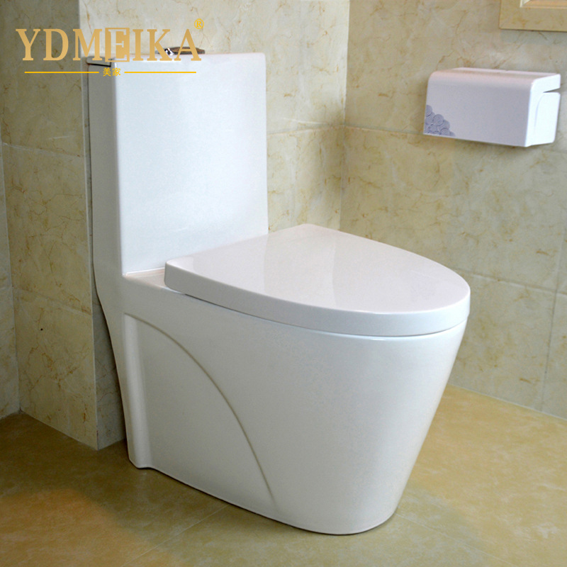Guangdong Chaozhou Large pipe high-temperature ceramic toilet, Super vortex siphon ordinary flush toilet, Meijia Sanitary Ware T011 Item Picture