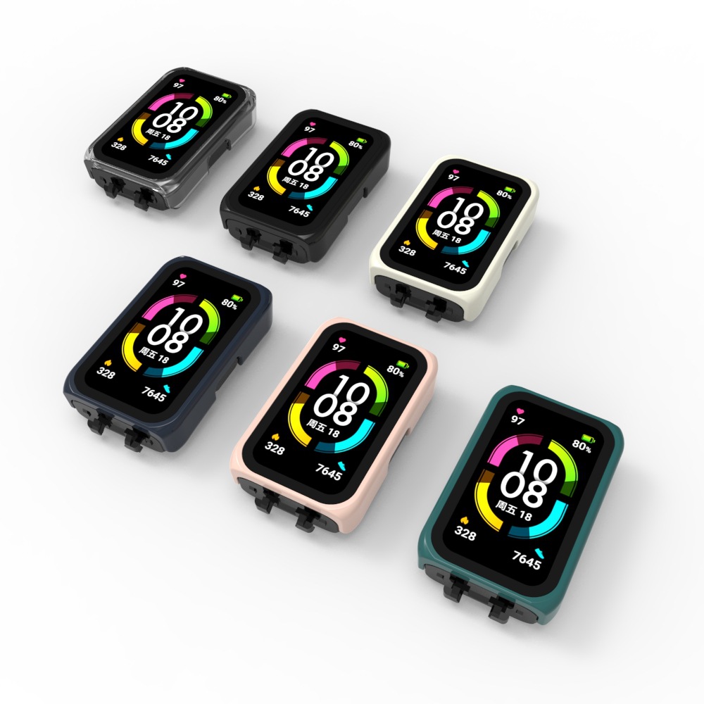 Honor Band 6/7 Protective case is compatible with oppo watch free PC tempered glass integrated case Specification drawing