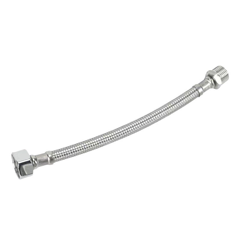304 stainless steel European standard faucet, 3-inch hose, 4-inch inner and outer 3-inch to 4-inch extended water inlet hose Item Picture