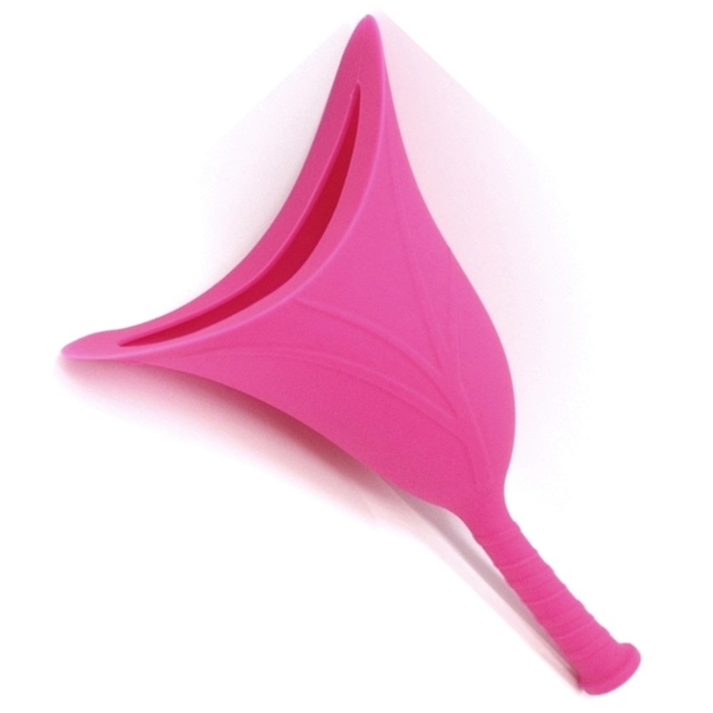 Emergency urinals for women going out, standing urinals for women, foldable silicone portable urinals for long-distance travel Specification drawing