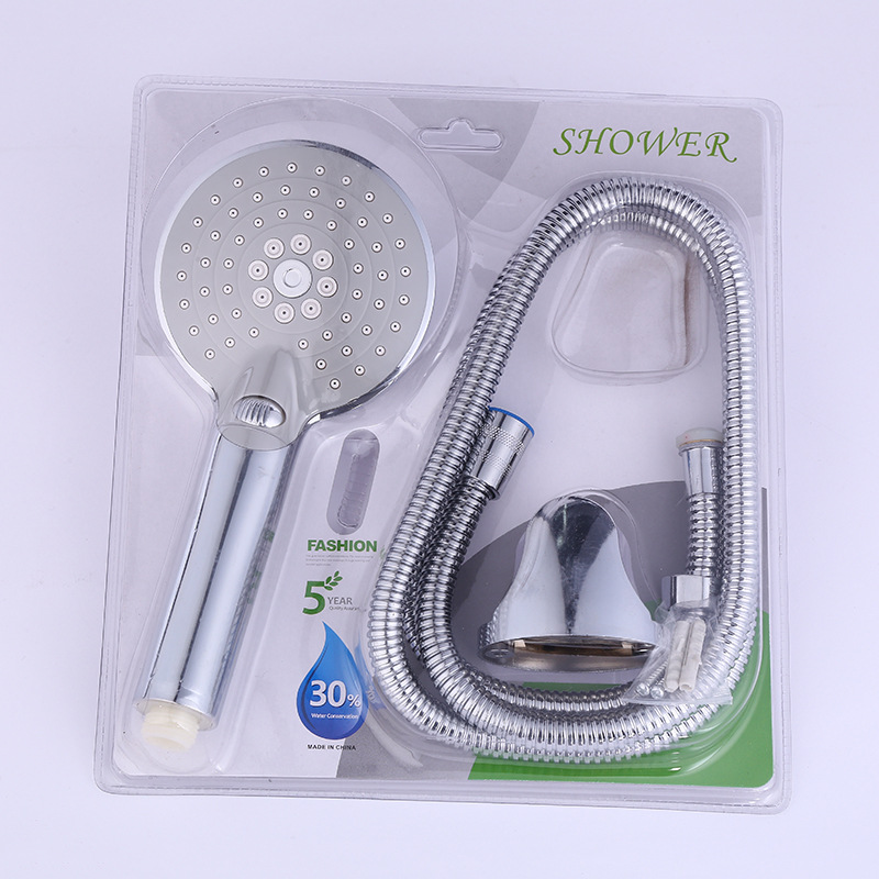 Factory wholesale shower head sets, electroplated shower heads, vacuum-formed three-piece sets, ABS multi-functional shower head heads full figure