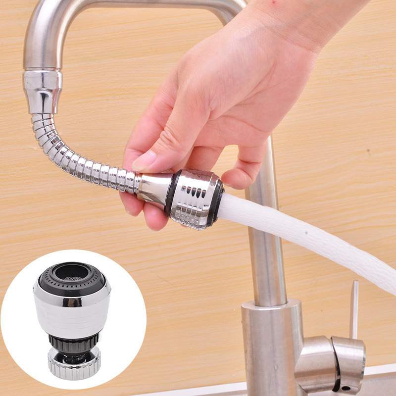 360-degree rotating universal faucet, pressure-increasing splash-proof showerhead, extended faucet, filter, water-saving foaming device full figure